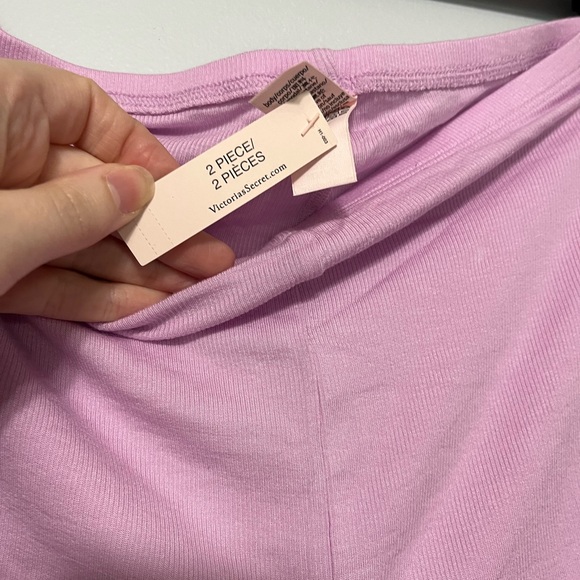 Victorias Secret ribbed modal tee shirt set size medium NWT - Picture 8 of 10